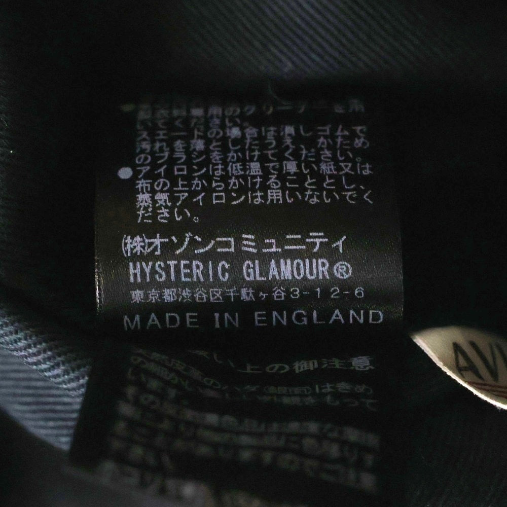 Lewis Leathers(ルイスレザー) ×HYSTERIC GLAMOUR SUPER SPORTSMAN ヒステリックグラマー スーパースポーツマン シングルジップアップジャケット ブラック 0294LB02