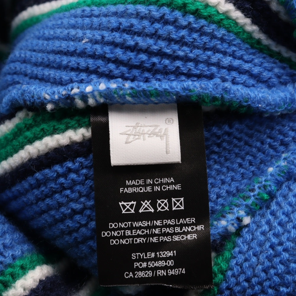 STUSSY(ステューシー) STOCK VERTICAL STRIPE CUFF BEANIE ストック ヴァーティカル ストライプ カフ ビーニー帽 マルチカラー
