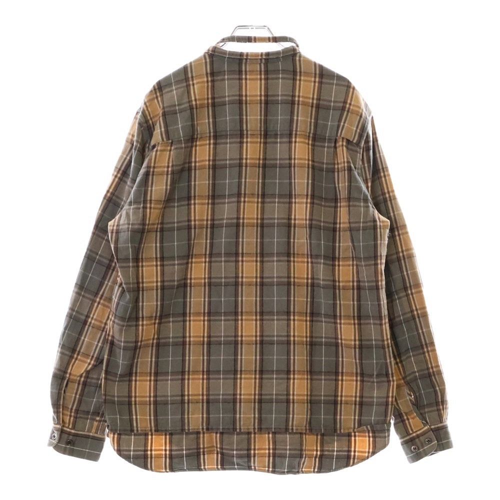UNDERCOVER(アンダーカバー) 22AW ネルCK襟スラッシュ長袖シャツ ブラウン UC2B9404