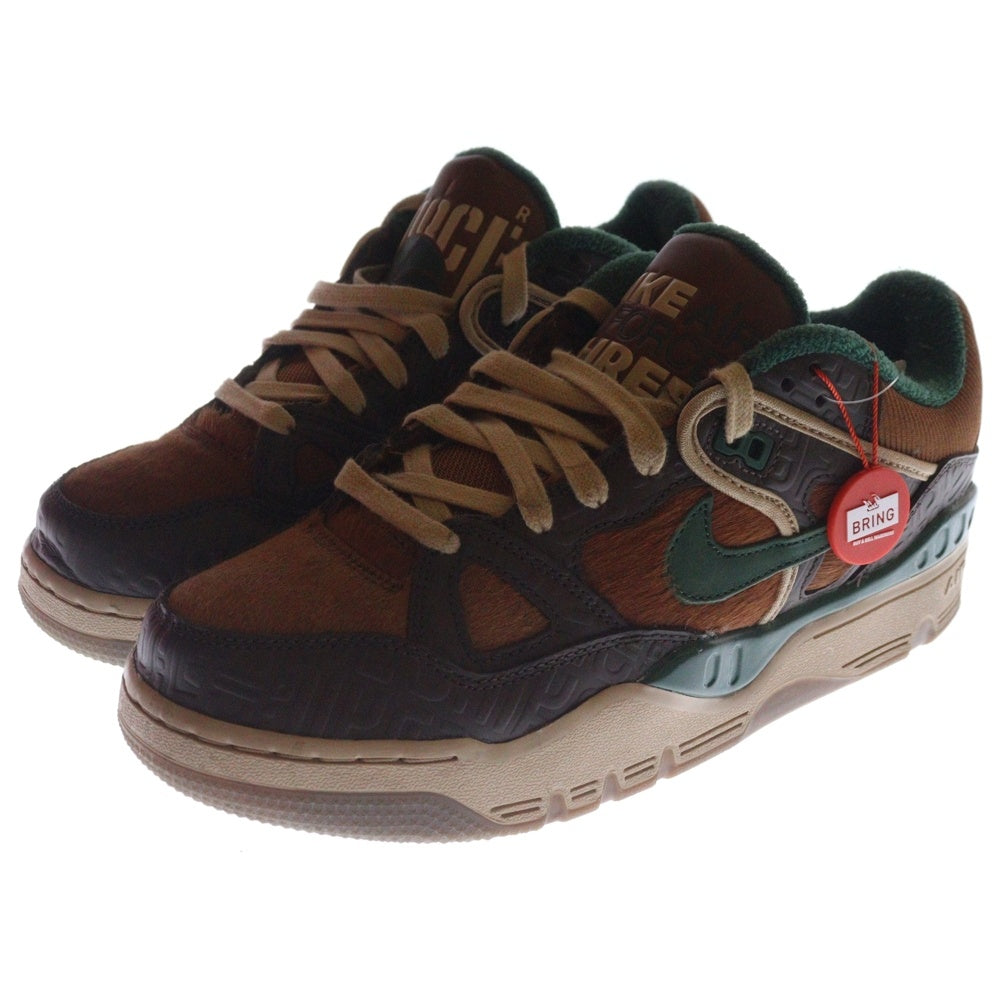 NIKE(ナイキ) × NIGO AIR FORCE3 LOW SP HQ0260-201 ニゴー エアフォース3 ローカットスニーカー シューズ ブラウン/グリーン US9/27cm