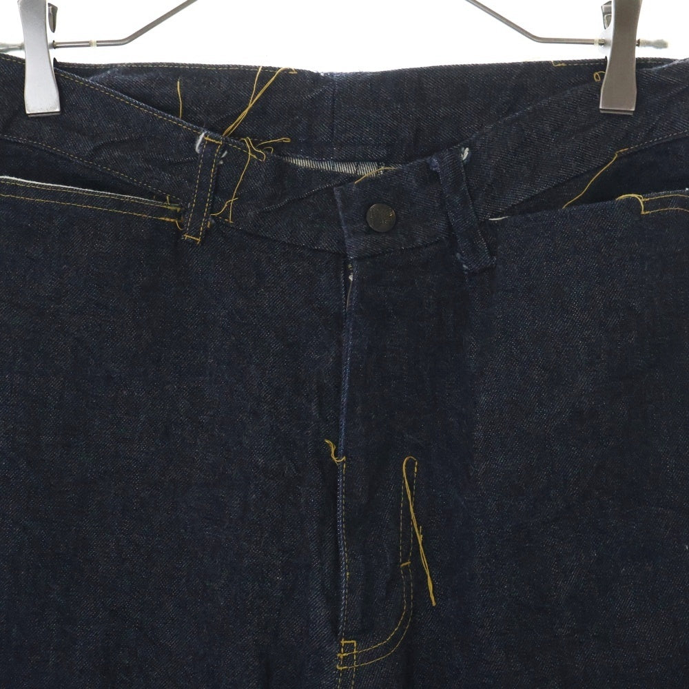 Needles(ニードルス) Straight Jean 12oz Denim Glitch Stitch グリッチステッチ 12オンスストレートジーンズ インディゴ デニムパンツ MR217