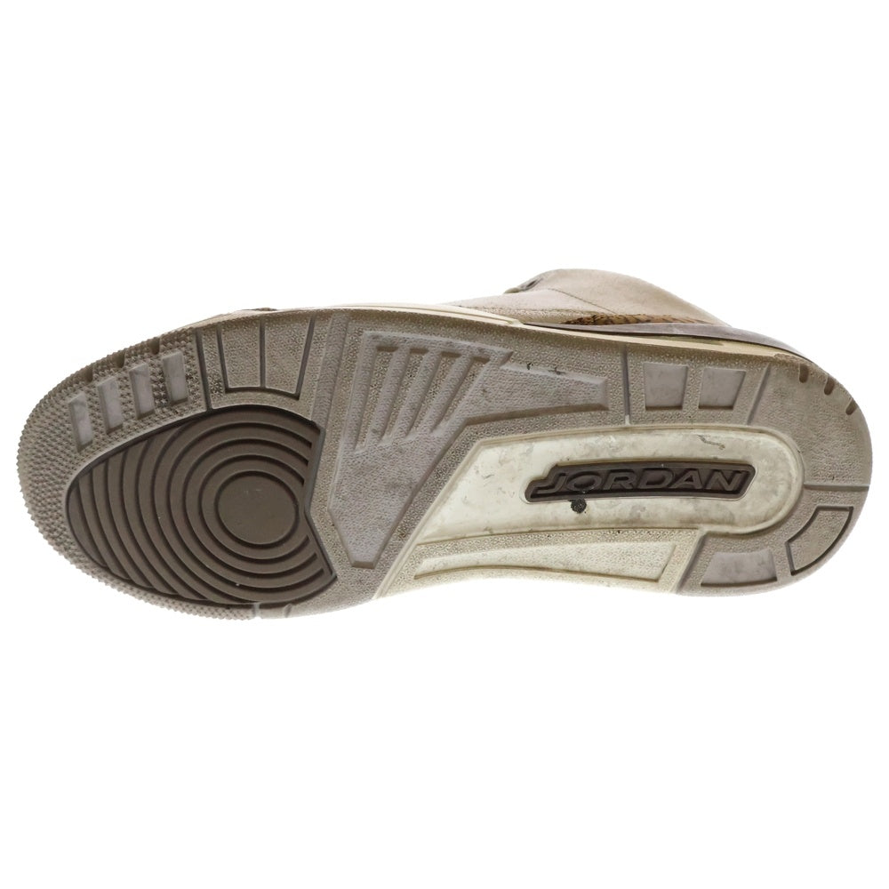 NIKE(ナイキ) AIR JORDAN 3 RETRO OREWOOD BROWN エアジョーダン オールウッドブラウン ハイカットスニーカー ベージュ US8/26cm CT8532-102
