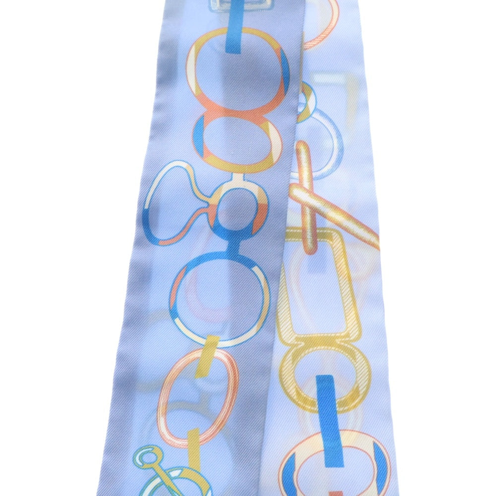 HERMES(エルメス) 23SS DO RE BOUCLES ド レ ブックル ツイリー シルクスカーフ ブルー