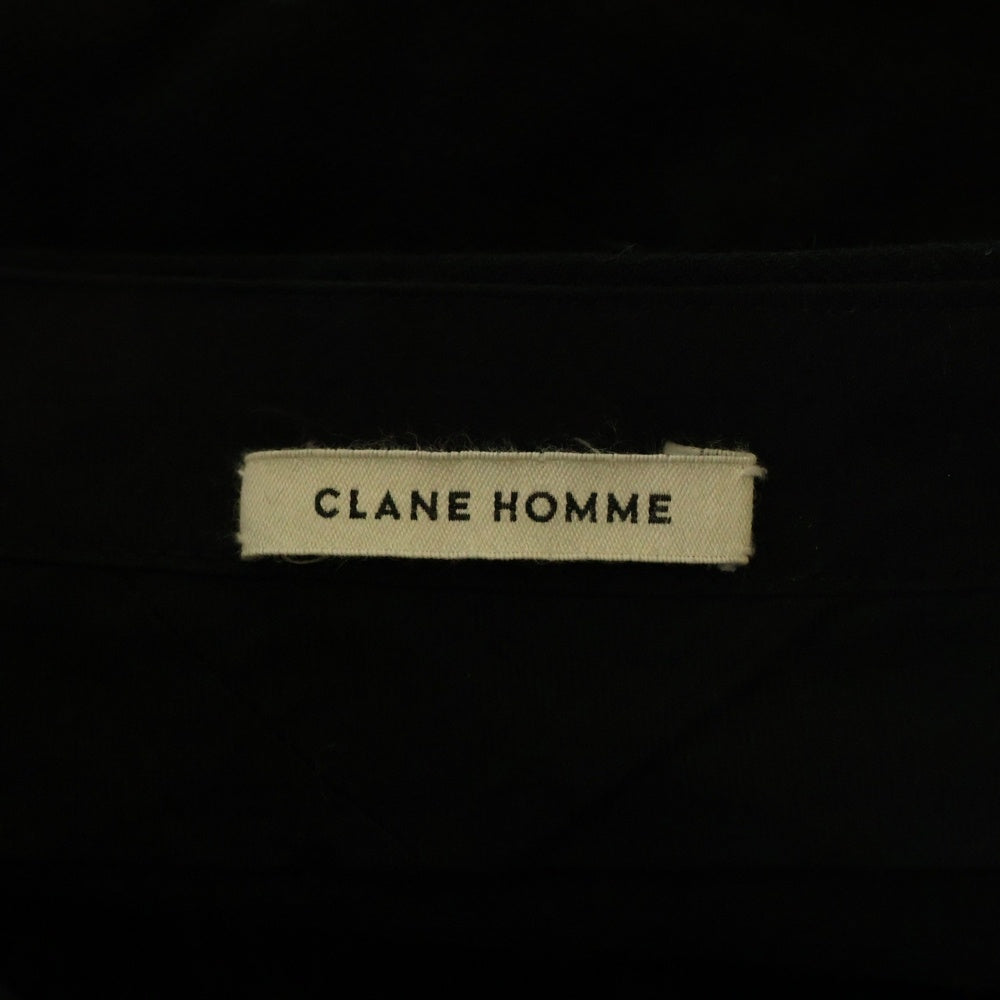 CLANE HOMME(クラネオム) ワイドスラックスパンツ ブラック 21110-1541
