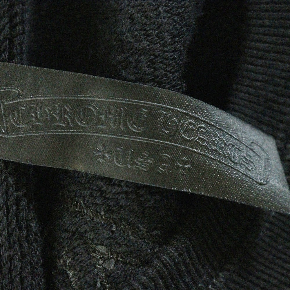CHROME HEARTS(クロムハーツ) バックCHロゴ クロス刺繍 クルーネックスウェット ブラック