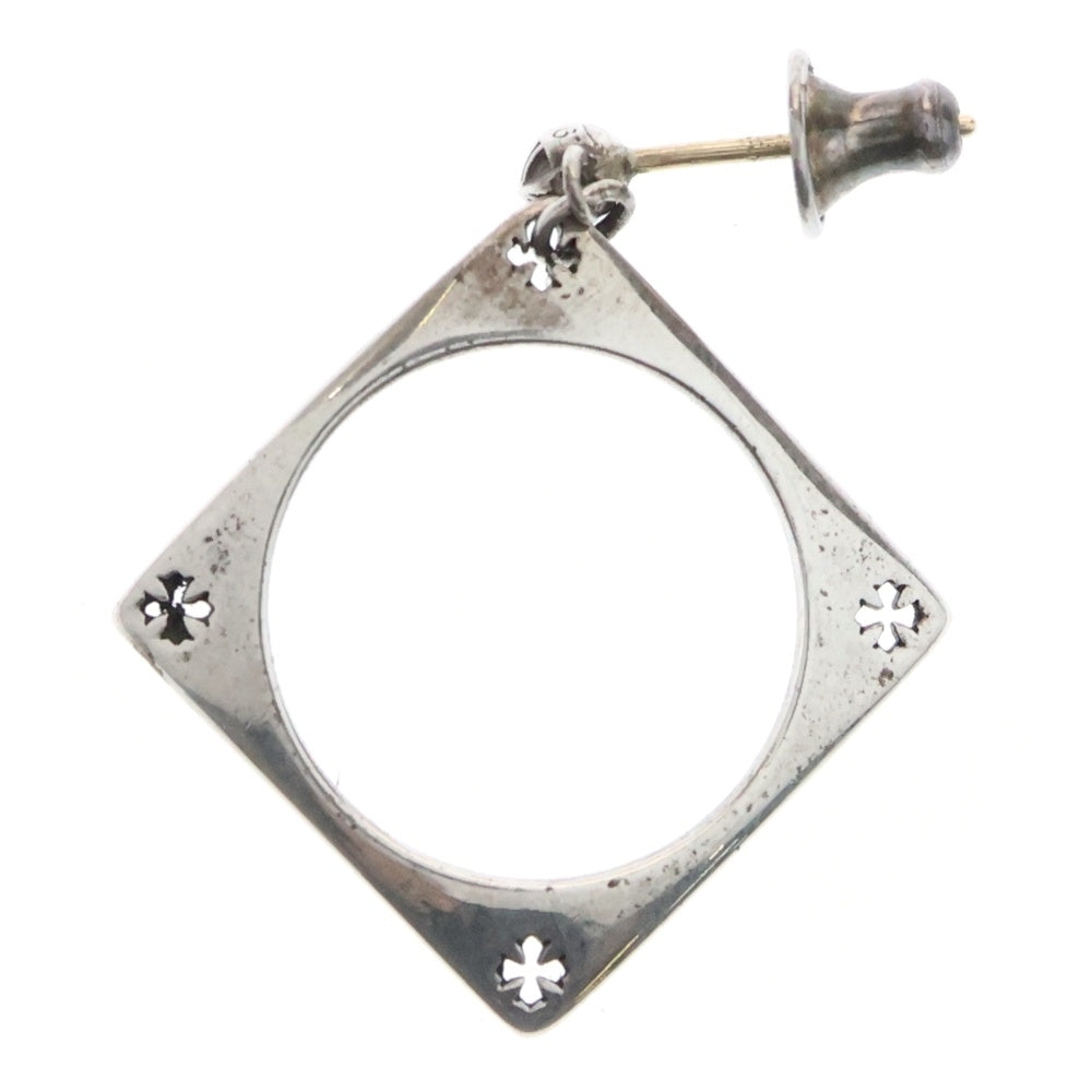CHROME HEARTS(クロムハーツ) CH KH SQUARE CIRCLE スクエアサークル ピアス シルバー