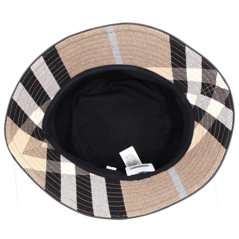 BURBERRY(バーバリー) チェック バケットハット 帽子 ベージュ 8040530