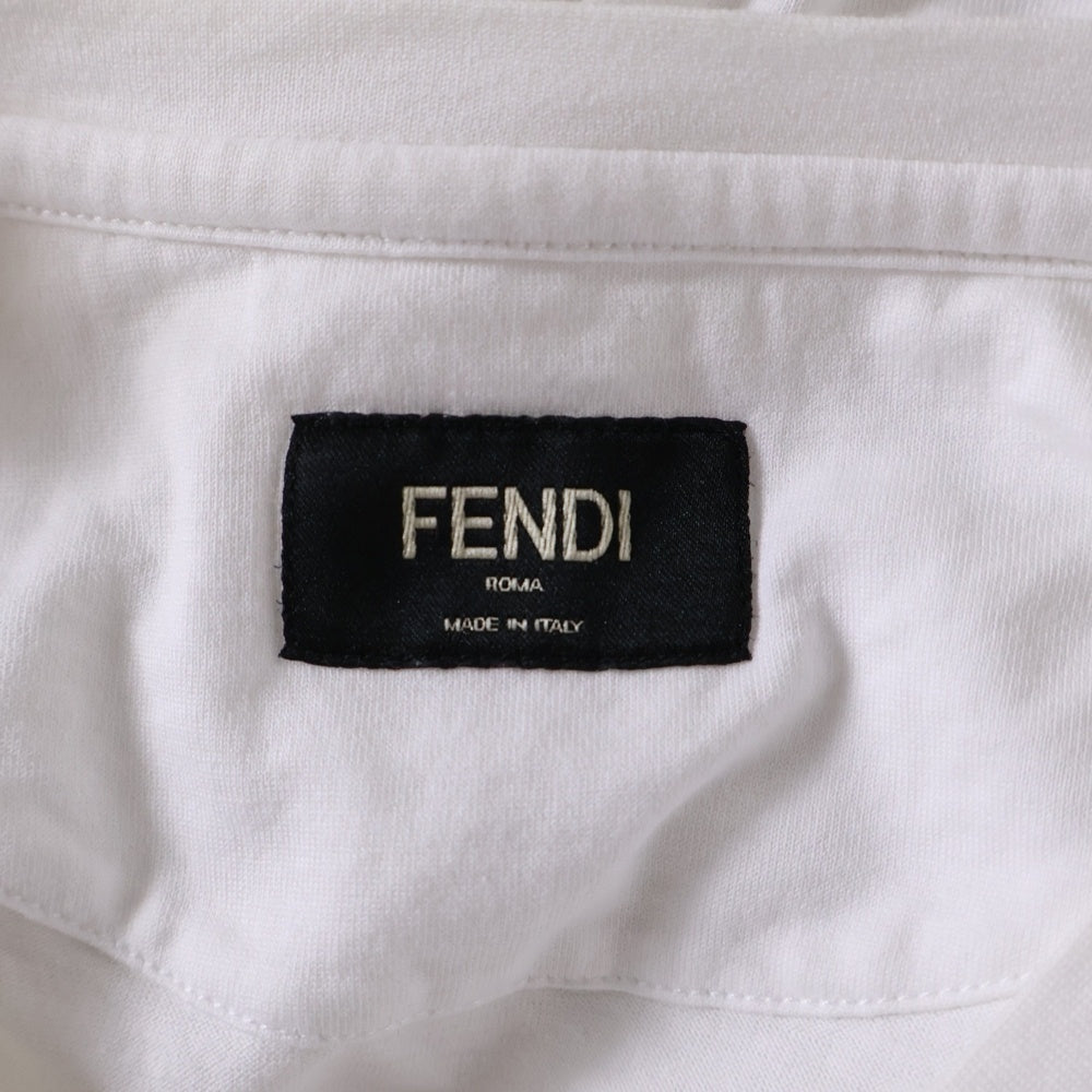 FENDI(フェンディ) 3Dロゴ クルーネック半袖Tシャツ FY0894 AFRK ホワイト