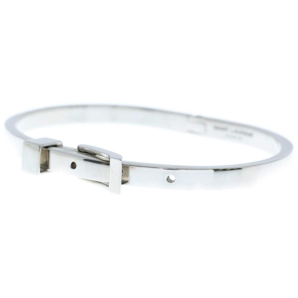 SAINT LAURENT PARIS(サンローランパリ) Metal Buckle Bracelet メタルバックル バングル ブレスレット シルバー 798999 Y1500