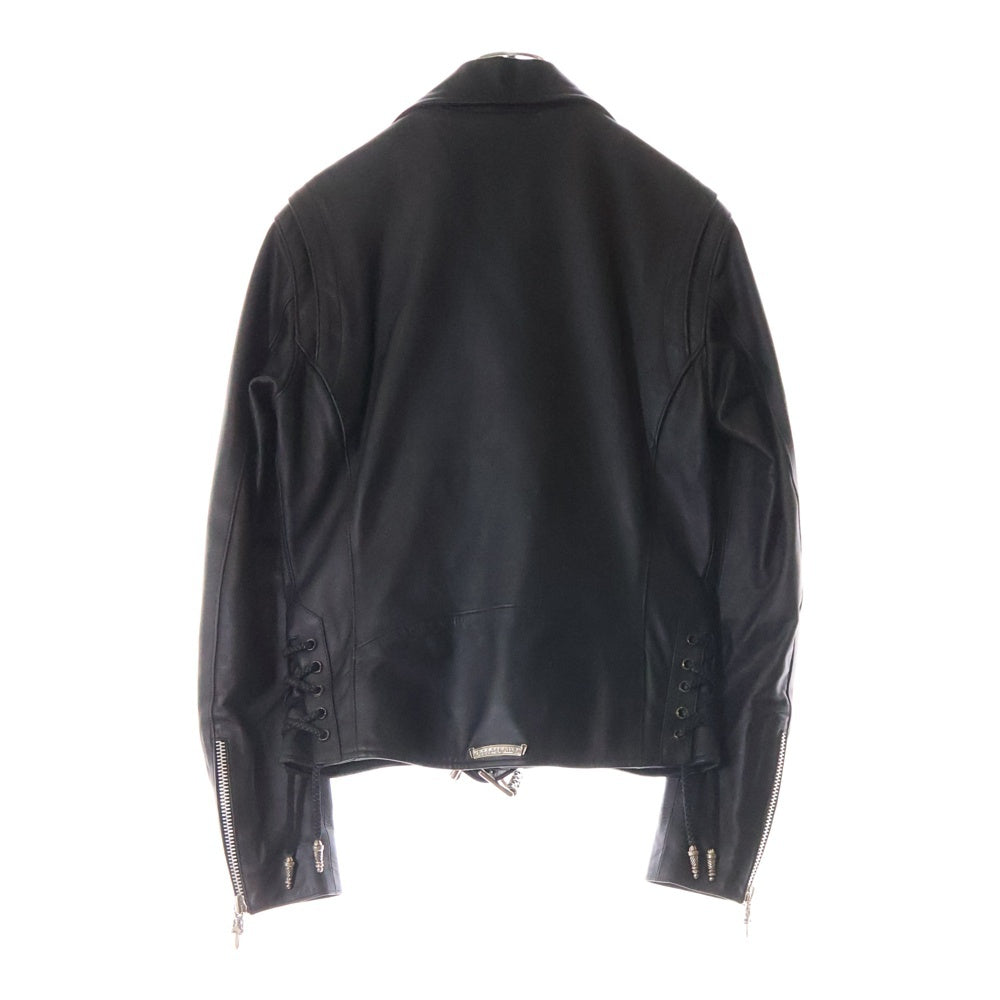 CHROME HEARTS(クロムハーツ) JJ DEAN ダガージップライダースレザージャケット ブラック
