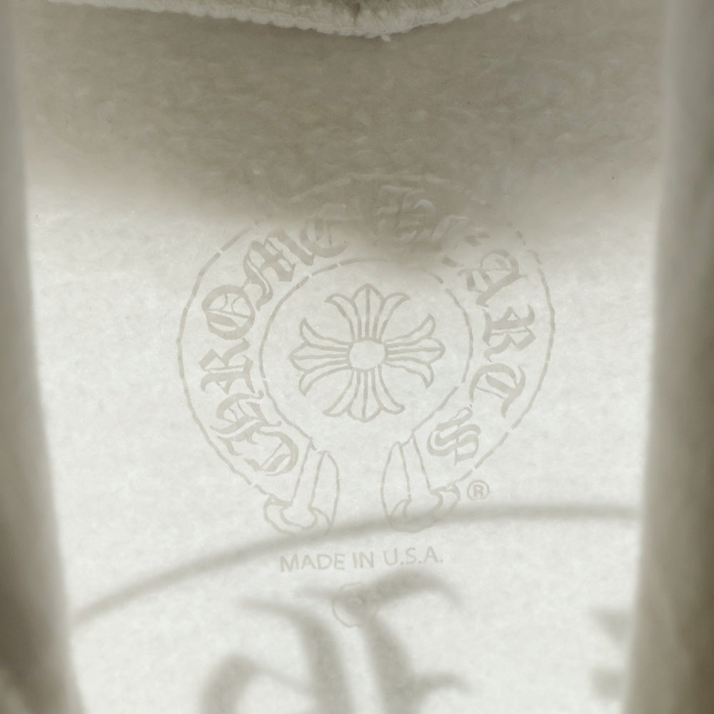 CHROME HEARTS(クロムハーツ) HORSESHOE PULLOVER HOODIE ホースシュー アームフローラル プリント スウェット プルオーバーパーカー ホワイト