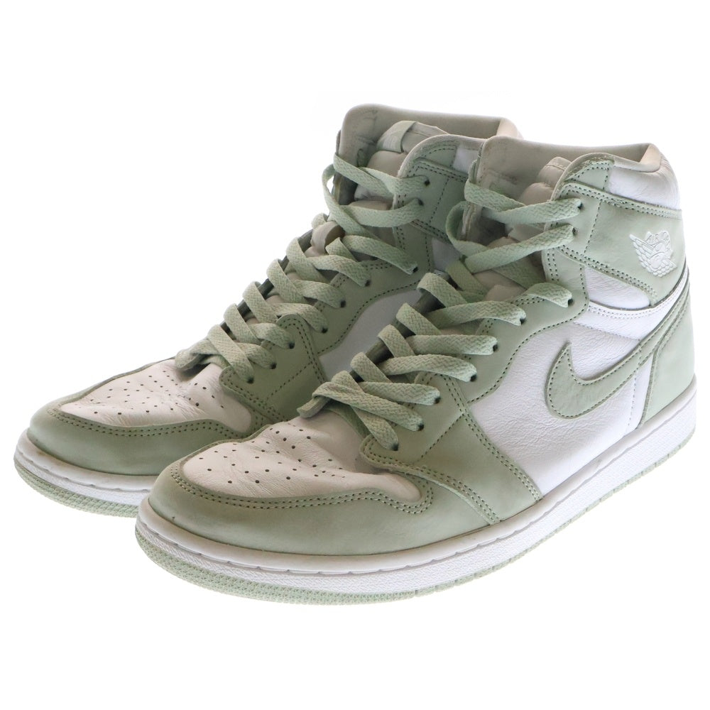 NIKE(ナイキ) AIR JORDAN 1 HIGH Seafoam ウィメンズ エアジョーダン 1 シーフォーム ハイカットスニーカー レディース ホワイト/グリーン US11/29cm CD0461-002