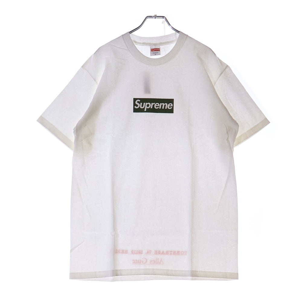 SUPREME(シュプリーム) 21AW Berlin Box Logo Tee ベルリン ボックスロゴ 半袖Tシャツ カットソー ホワイト /グリーン