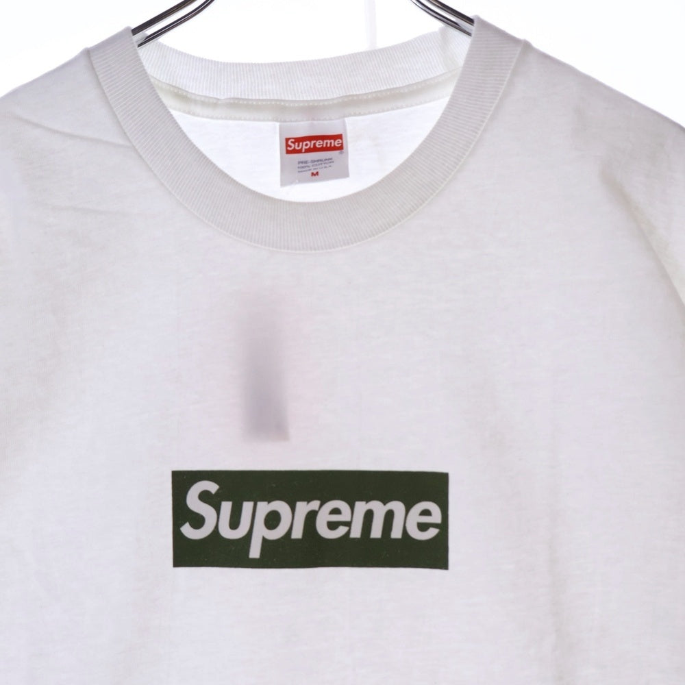SUPREME(シュプリーム) 21AW Berlin Box Logo Tee ベルリン ボックスロゴ 半袖Tシャツ カットソー ホワイト /グリーン