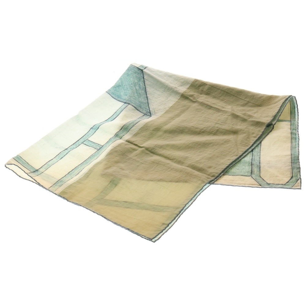 LEMAIRE(ルメール) 25SS Silk Square 90 Green AC1222-LF1421 スクエアプリント シルクスカーフ グリーン