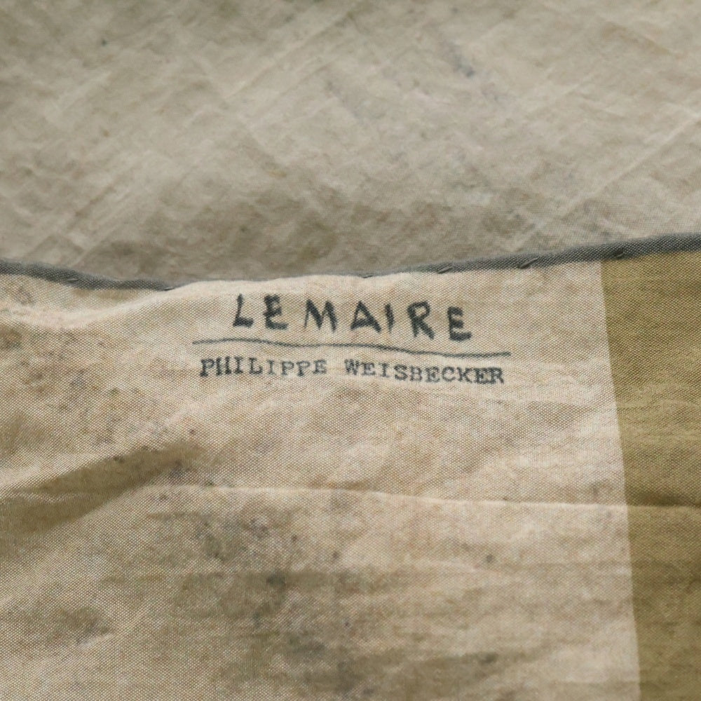 LEMAIRE(ルメール) 25SS Silk Square 90 Green AC1222-LF1421 スクエアプリント シルクスカーフ グリーン
