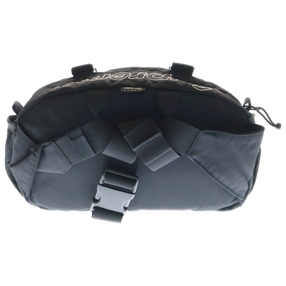 SUPREME(シュプリーム) 19AW Waist Bag ロゴ刺繍 ウエストバッグ ボディバッグ ブラック