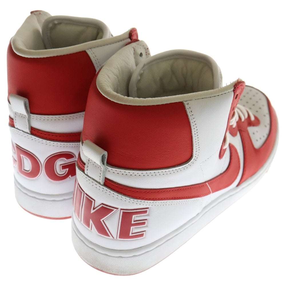 NIKE(ナイキ) ×COMME des GARCONS HOMME PLUS Terminator High Red コムデギャルソン オム プリュス ターミネーター ハイ レッド ハイカットスニーカーUS9/27cm FD4159-102