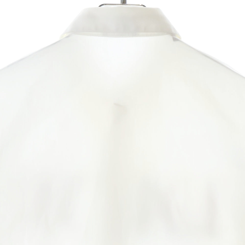 DIOR(ディオール) 21SS フラワー ロゴエンブロイダリー比翼長袖コットンシャツ ホワイト 113C535A1581