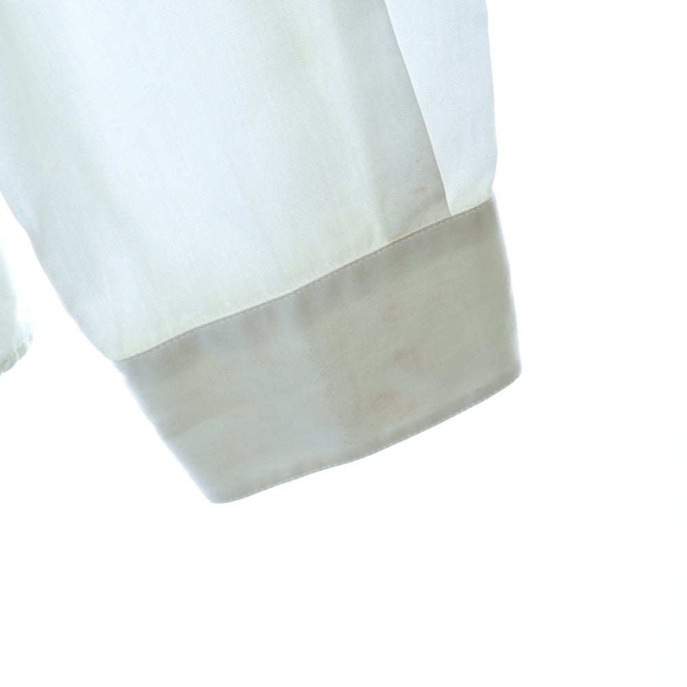 DIOR(ディオール) 21SS フラワー ロゴエンブロイダリー比翼長袖コットンシャツ ホワイト 113C535A1581