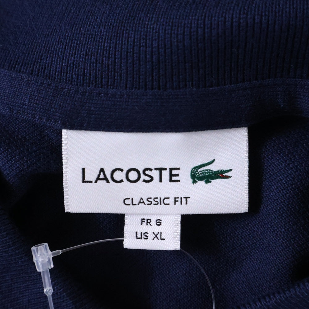 LACOSTE(ラコステ) ロゴ刺繍 半袖ポロシャツ L1212LJ ネイビー