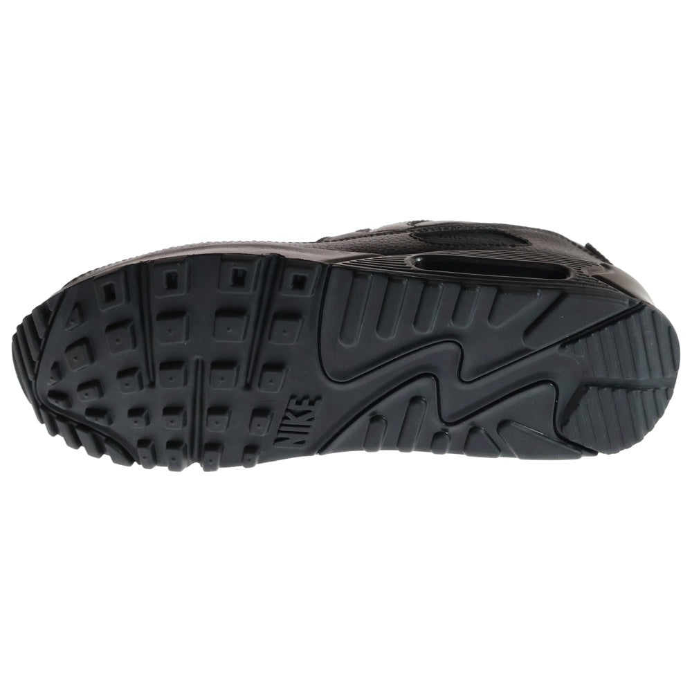 NIKE(ナイキ) AIR MAX 90 LTR エアマックス レザー トリプル ブラック ローカットスニーカー ブラック US8.5/26.5cm CZ5594-001