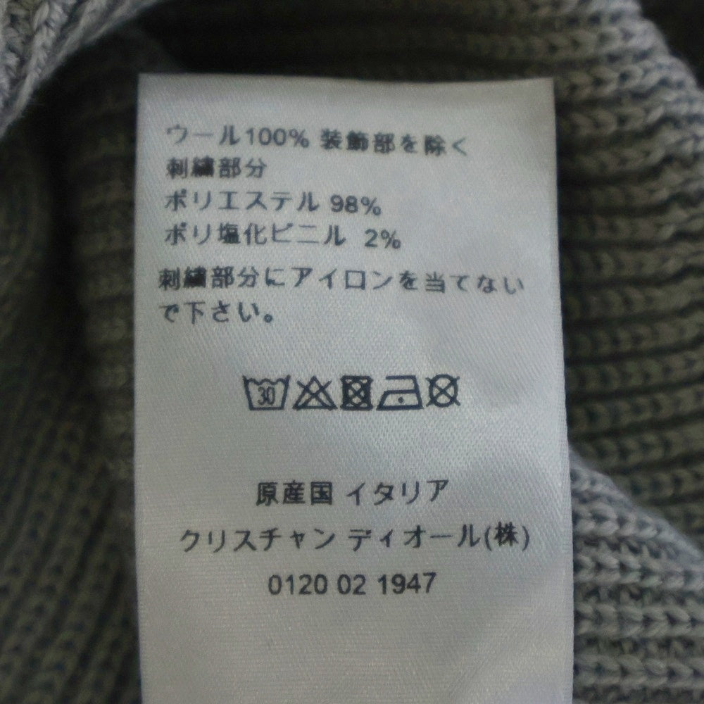 DIOR(ディオール) Half Zip Knit Sweater スリーブロゴ ハーフジップセーター 長袖ニット グレー 013M609AT079