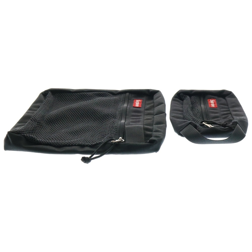 SUPREME(シュプリーム) 15SS Mesh Organizer Bags 2点セット メッシュ クラッチバッグ ブラック