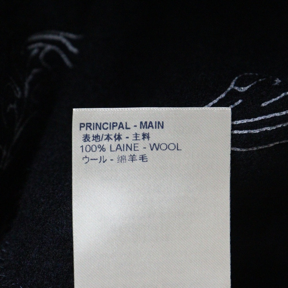 LOUIS VUITTON(ルイヴィトン) 20AW フラワー刺繍ジップアップパーカー フーディー ネイビー RM202 XJB HJY83W