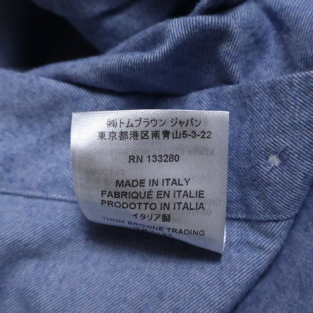 THOM BROWNE(トムブラウン) 4 Bar' STRAIGHT FIT SHIRT コットン ボタンシャツ MWL272A05245 480