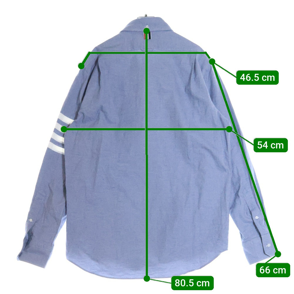 THOM BROWNE(トムブラウン) 4 Bar' STRAIGHT FIT SHIRT コットン ボタンシャツ MWL272A05245 480