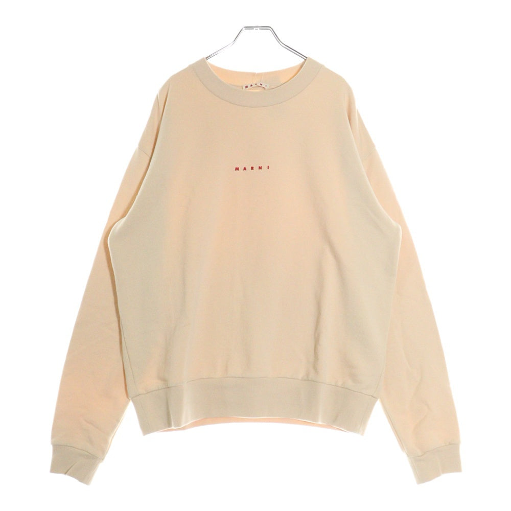 MARNI(マルニ) フロントロゴプリント クルーネック 長袖スウェット FUMU0074P9 USCU87 ベージュ