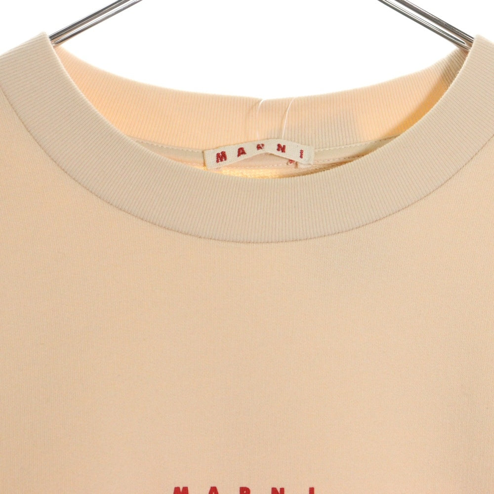 MARNI(マルニ) フロントロゴプリント クルーネック 長袖スウェット FUMU0074P9 USCU87 ベージュ
