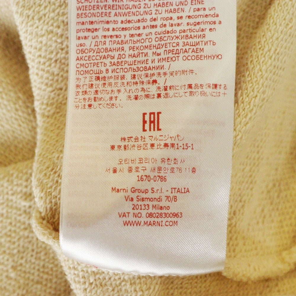 MARNI(マルニ) フロントロゴプリント クルーネック 長袖スウェット FUMU0074P9 USCU87 ベージュ