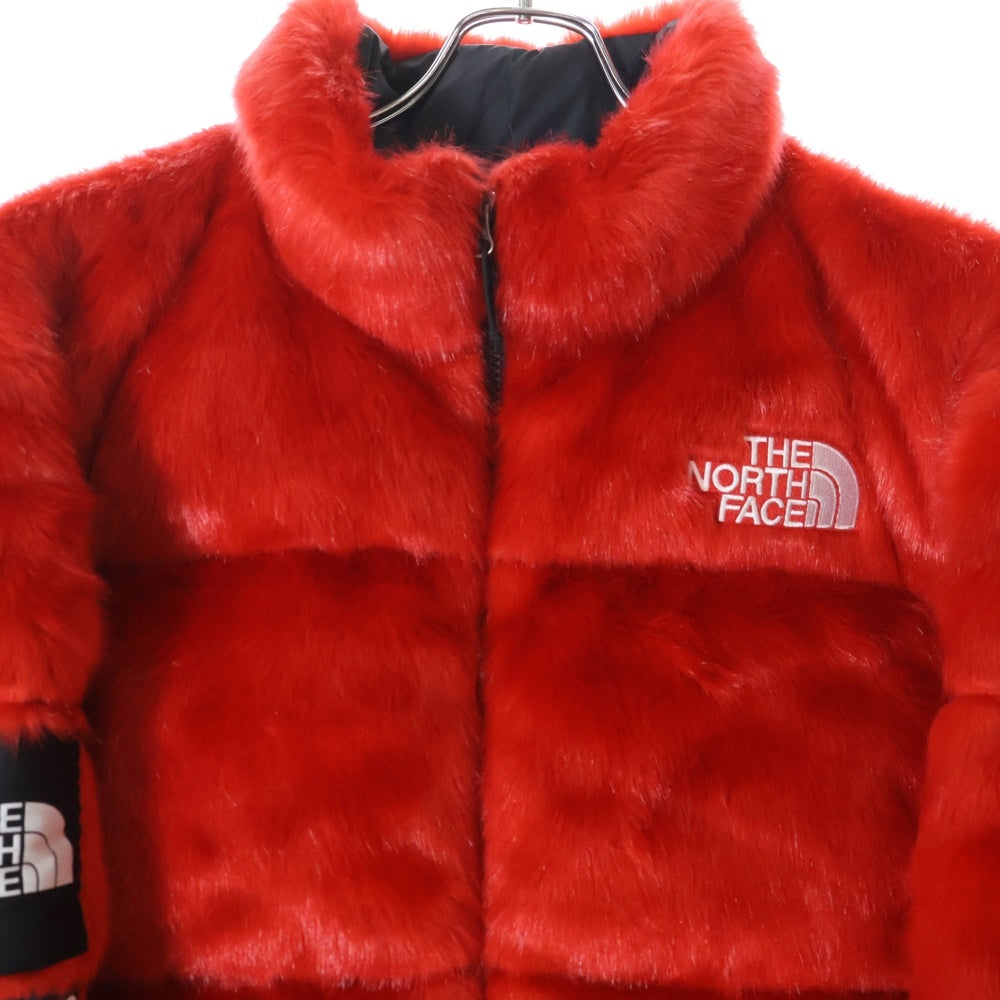 SUPREME(シュプリーム) 20AW ×THE NORTH FACE Faux Fur Nuptse Jacket ND92001I ノースフェイス ファー ヌプシ ダウンジャケット レッド