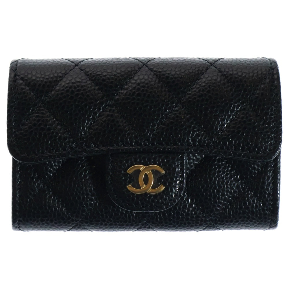 CHANEL(シャネル) ココマーク クラシックフラップカードケース AP0214 ブラック