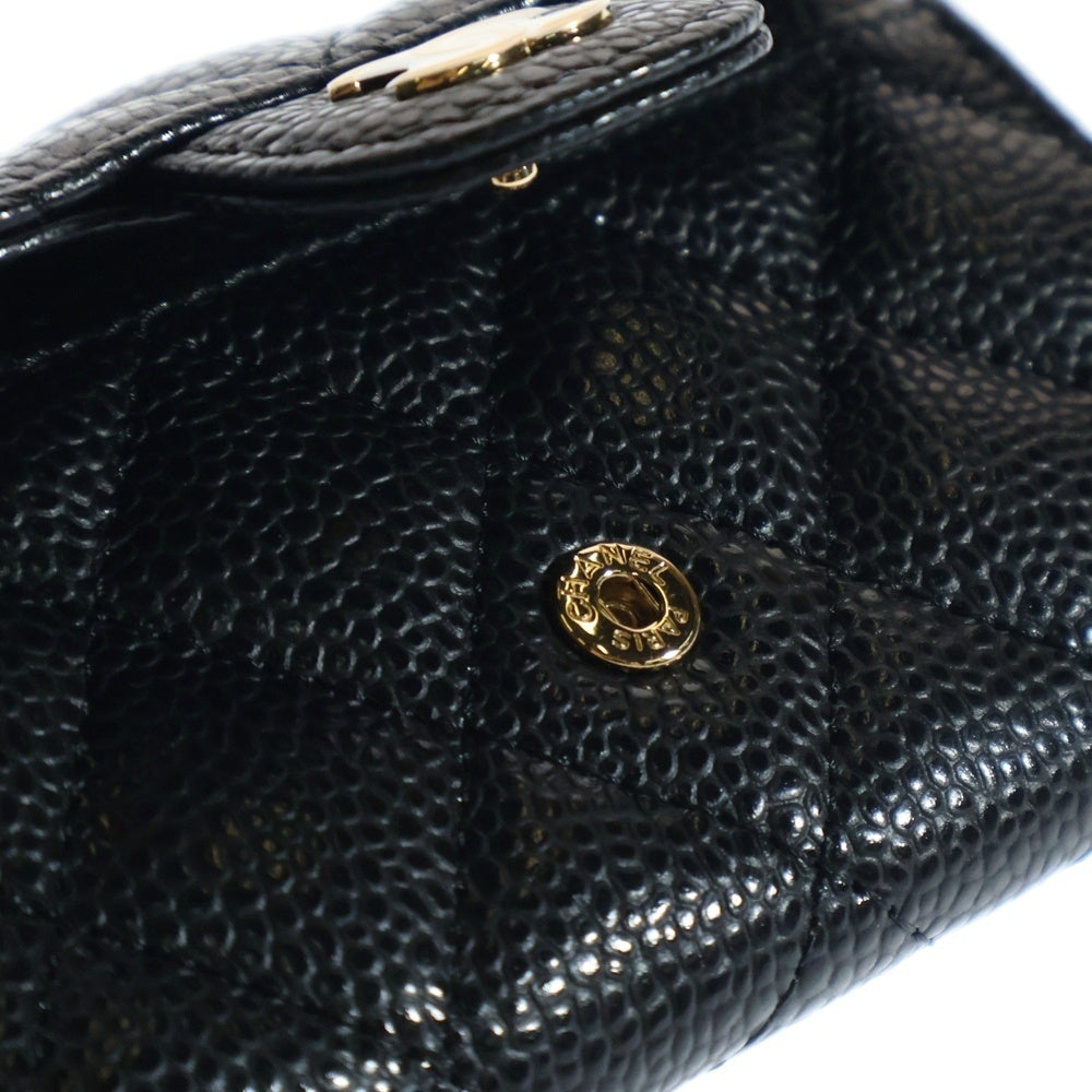 CHANEL(シャネル) ココマーク クラシックフラップカードケース AP0214 ブラック