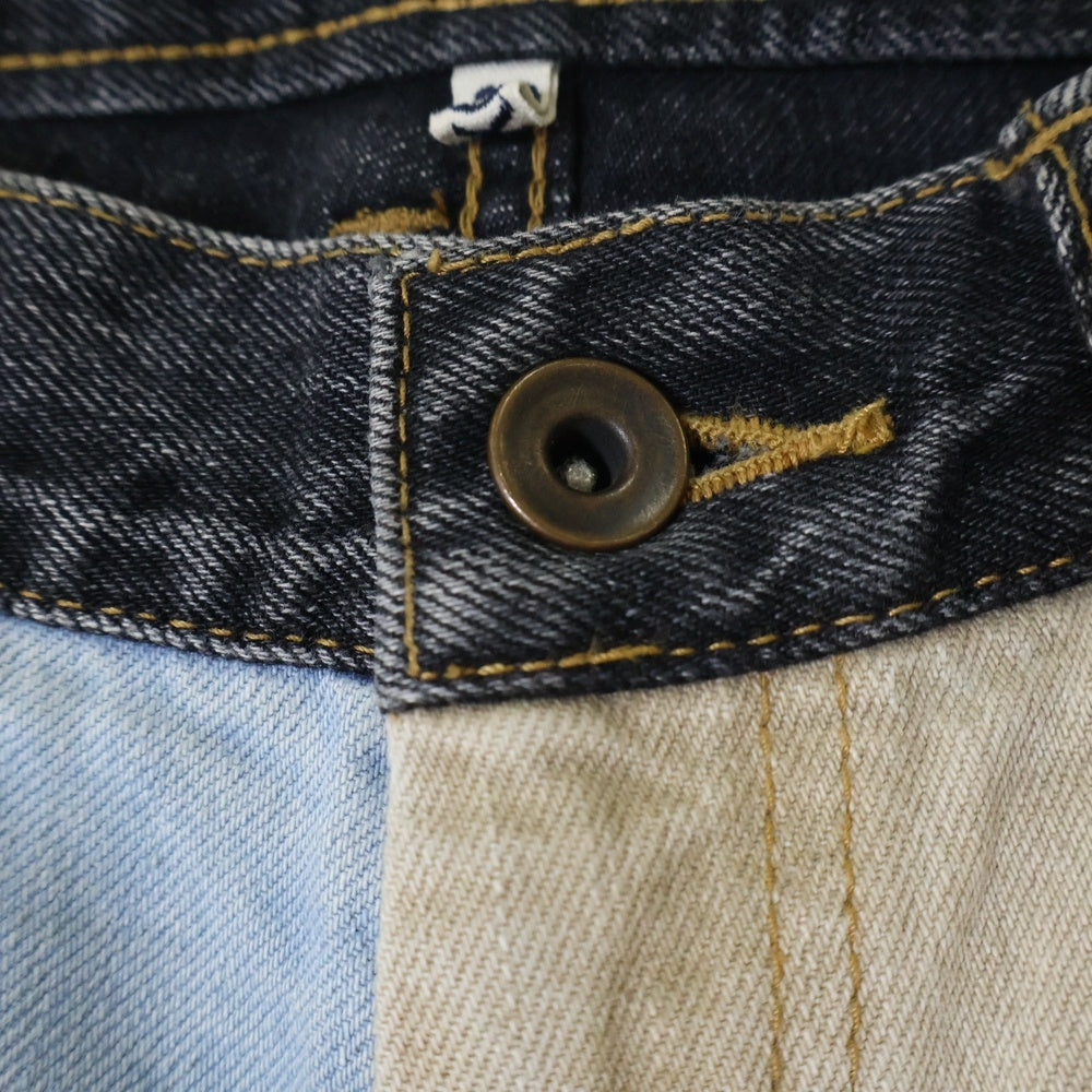 KHOKI(コッキ) 23SS Multi Denim Pants 再構築マルチデニムパンツ マルチ 23SS-P-05