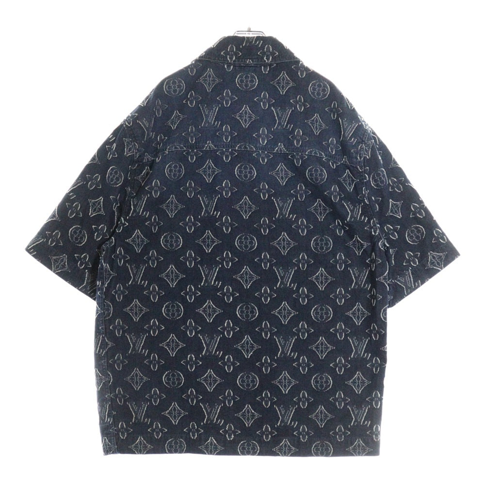 LOUIS VUITTON(ルイヴィトン) 23AW モノグラムショートスリーブシャンブレーデニムシャツ RM232 ARS HPS73W インディゴ