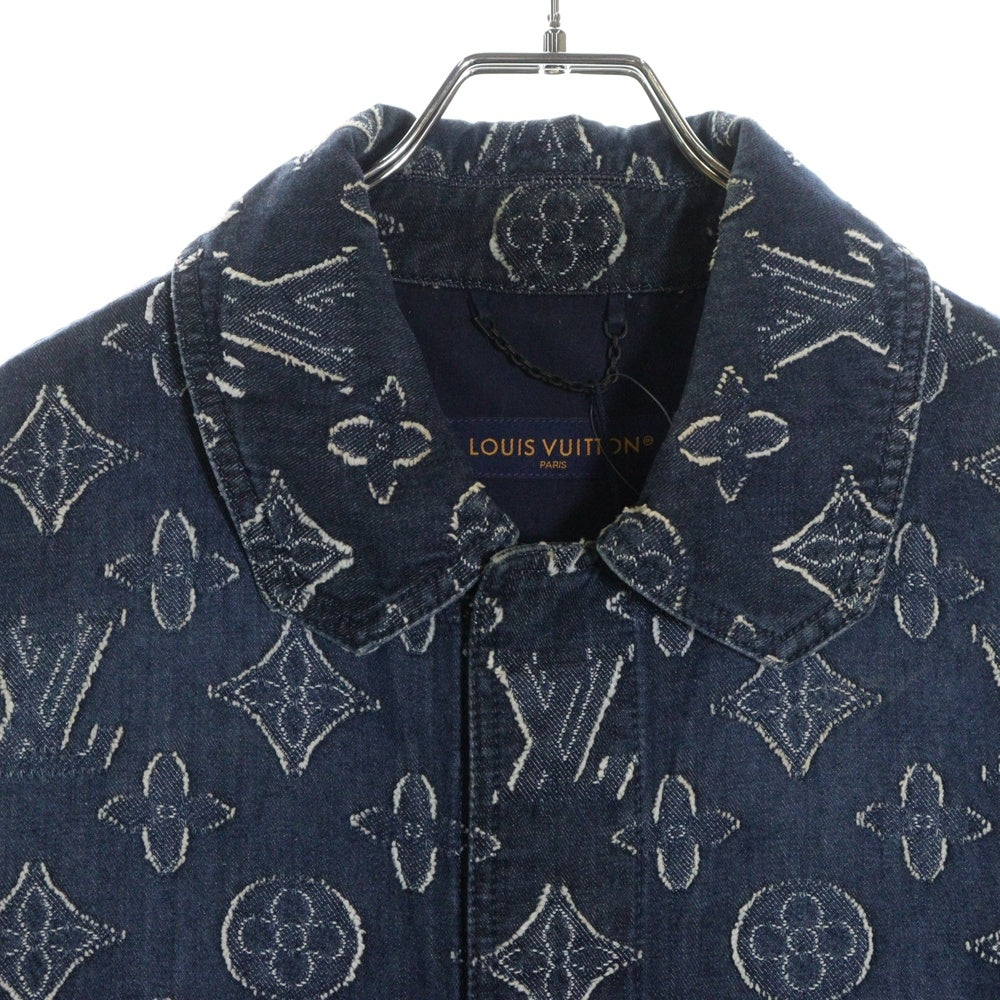LOUIS VUITTON(ルイヴィトン) 23AW モノグラムショートスリーブシャンブレーデニムシャツ RM232 ARS HPS73W インディゴ