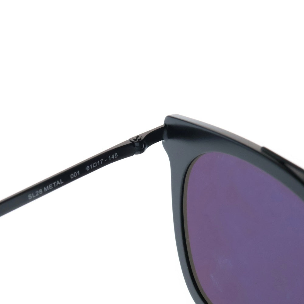 SAINT LAURENT PARIS(サンローランパリ) CLASSIC SL 28 METAL ラウンドフレーム サングラス アイウェア 眼鏡 ブラック