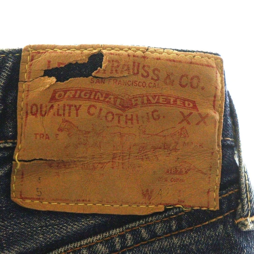 Levi's(リーバイス) 60s VINTAGE 501 BIG E前期 S TYPE 両面タブ 不均等V 紙パッチ ボタンフライデニムパンツ インディゴ