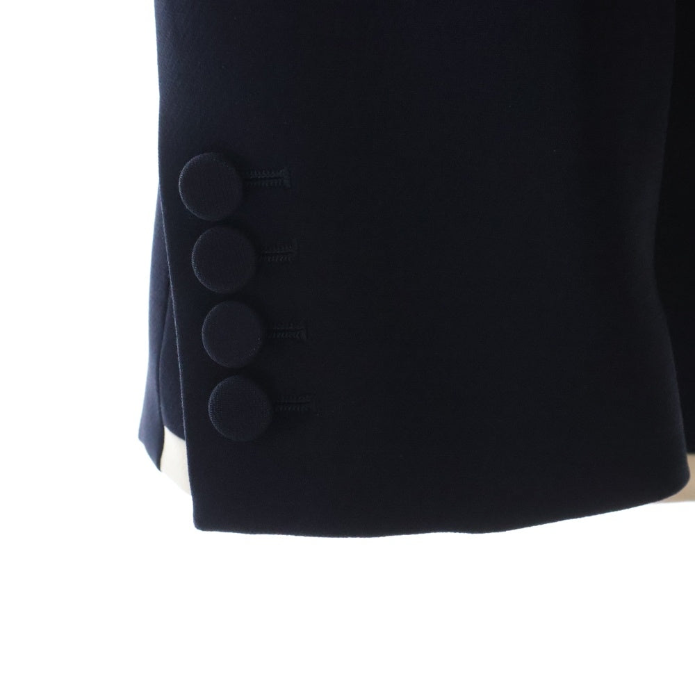 VALENTINO(ヴァレンティノ) 23AW Vcrepe couture blaze Vロゴ クレープクチュール テーラードジャケット ネイビー