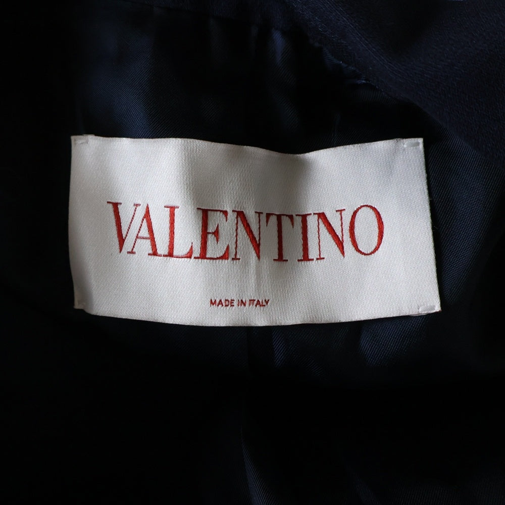 VALENTINO(ヴァレンティノ) 23AW Vcrepe couture blaze Vロゴ クレープクチュール テーラードジャケット ネイビー