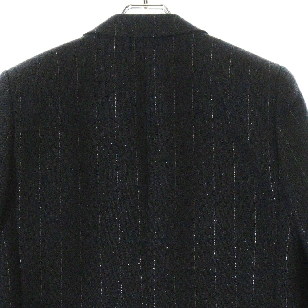 SAINT LAURENT PARIS(サンローランパリ) シングルブレスト ストライプ ウールテーラードジャケット グレー 705935 Y1F10