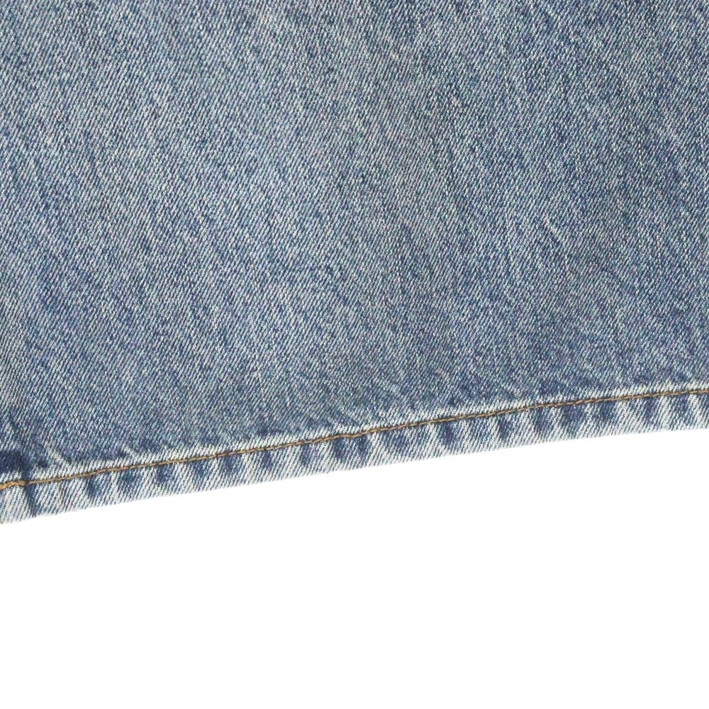 LOEWE(ロエベ) High Waisted Jeans ロゴパッチ付き ウォッシュド加工 デニムパンツ ジーンズ H526Y11W インディゴ