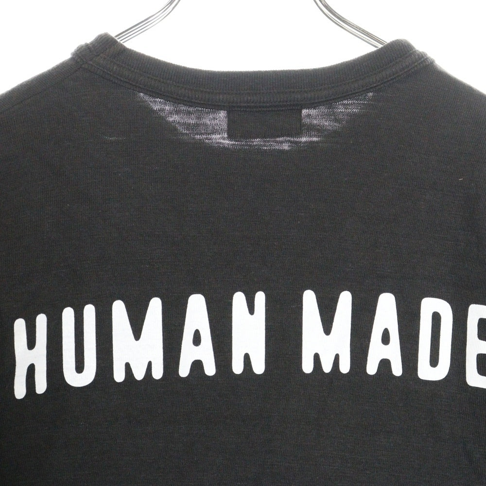HUMAN MADE(ヒューマンメイド) GRAPHIC T-SHIR ハートプリント 半袖Tシャツカットソー チャコールグレー