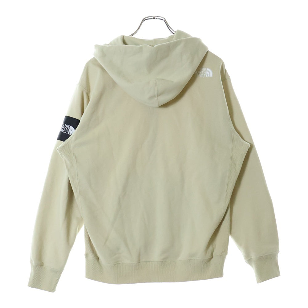 THE NORTH FACE(ザノースフェイス) スクエアロゴ フルジップフーディ ベージュ NT12335