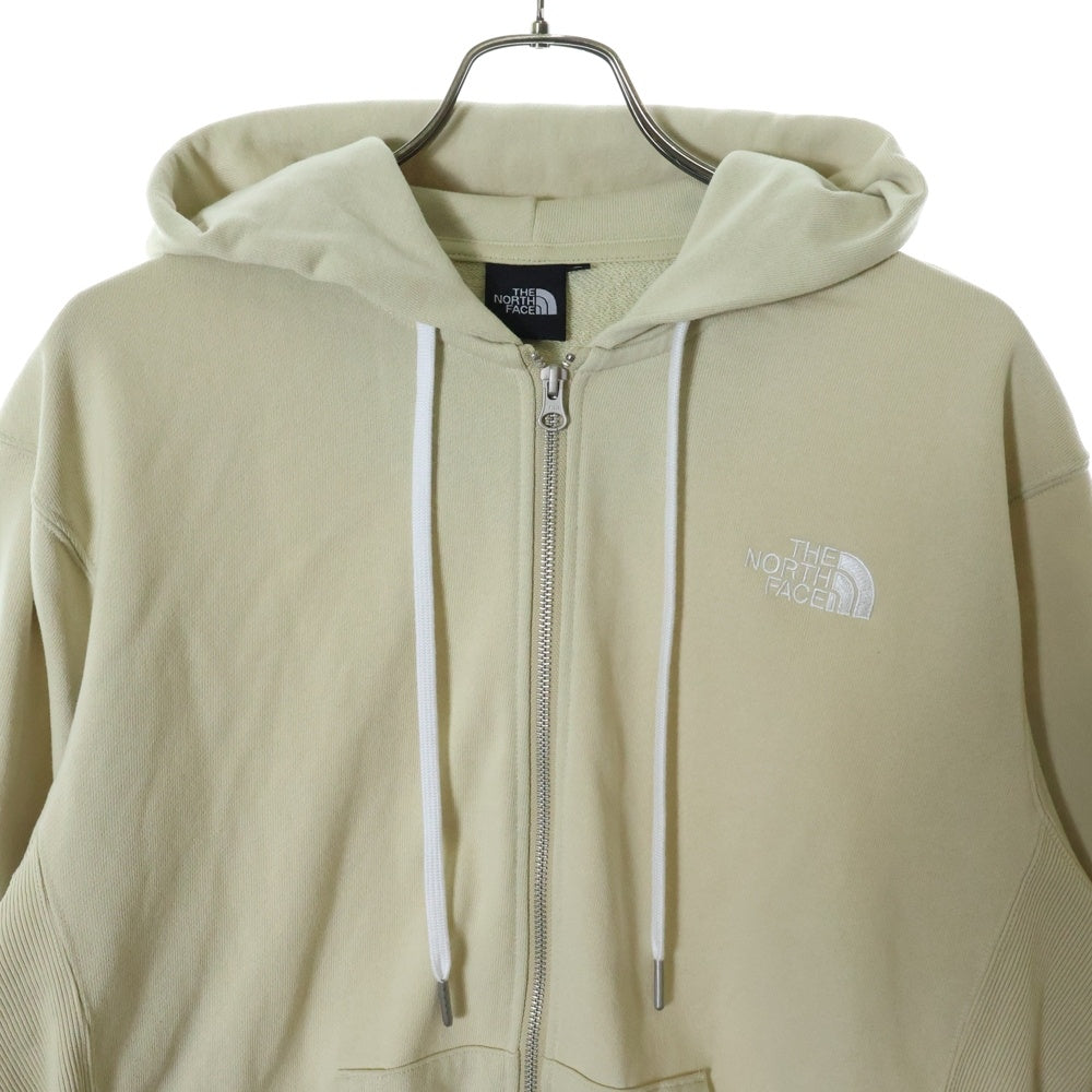 THE NORTH FACE(ザノースフェイス) スクエアロゴ フルジップフーディ ベージュ NT12335