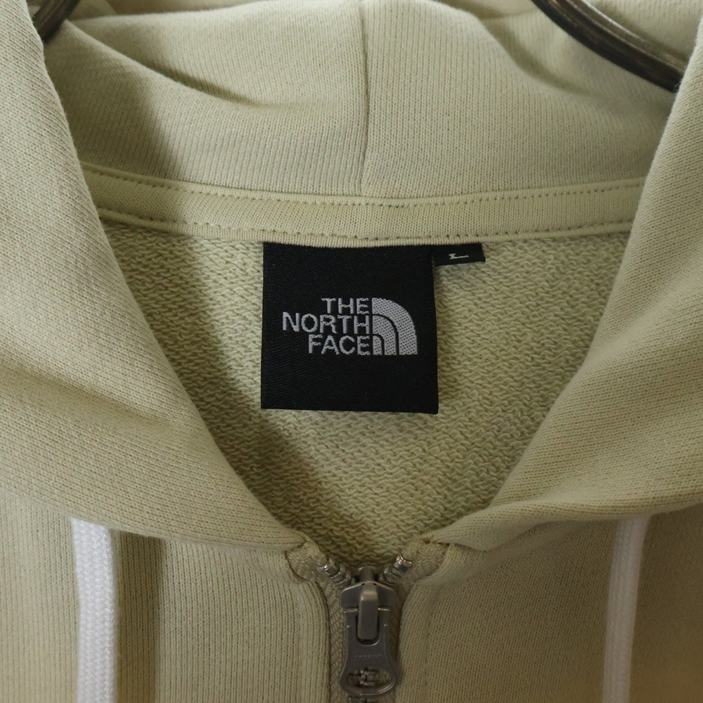 THE NORTH FACE(ザノースフェイス) スクエアロゴ フルジップフーディ ベージュ NT12335